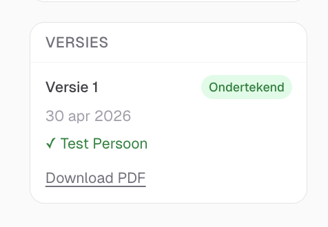 Version history for a proposal